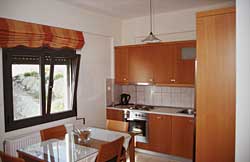 K&uuml;chenzeile des Ferienwohnung Hektor