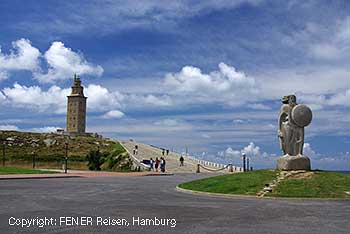 Der römische Leuchtturm in O Coruna