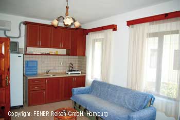 Wohnk&uuml;che im Appartement des Huzur